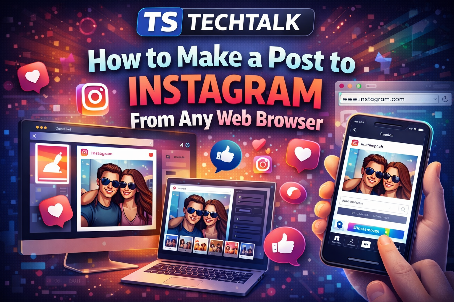 Post to Instagram from web browser