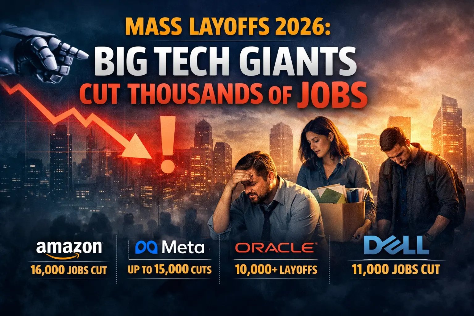 Major company layoffs 2026 big tech job cuts