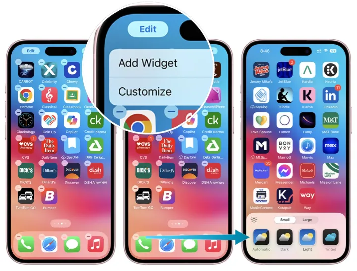 Customize App Icon Colors in iOS 18